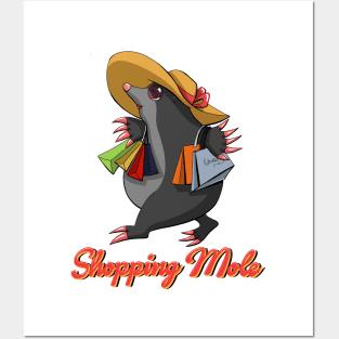 Shopping mole Posters and Art